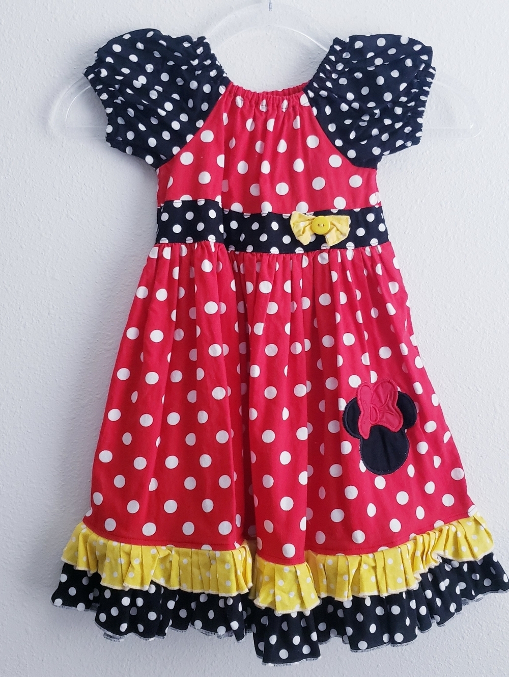 Disney Polka Dot Minnie Ruffle Tier Dress
